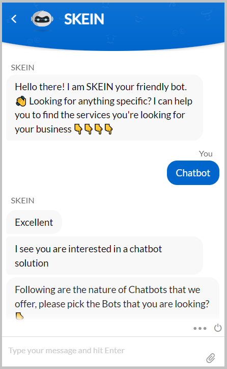 chatbot example