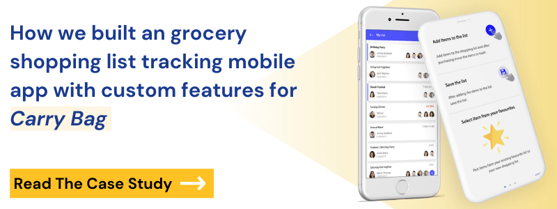 grocery shopping list tracking mobile app